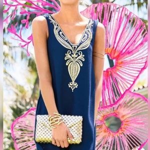 Lilly Pulitzer Owen Trapeze Dress in True Navy